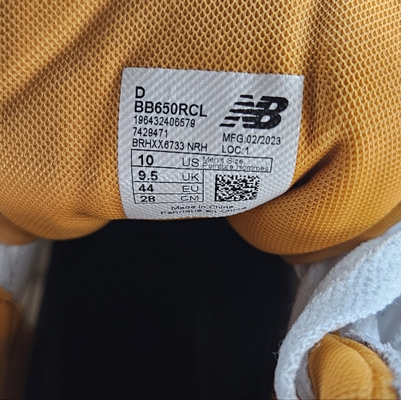 New Balance 650R Caryon High / Mens Size 10 / Colorway - White & Orange - Picture 10 of 10